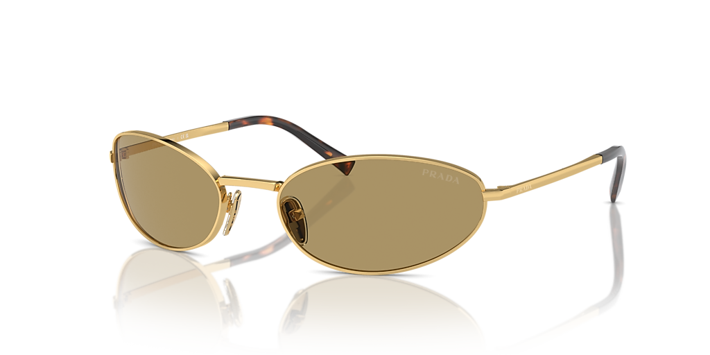 Prada PR A59S L (59 - 19) with Green lenses and Gold frame