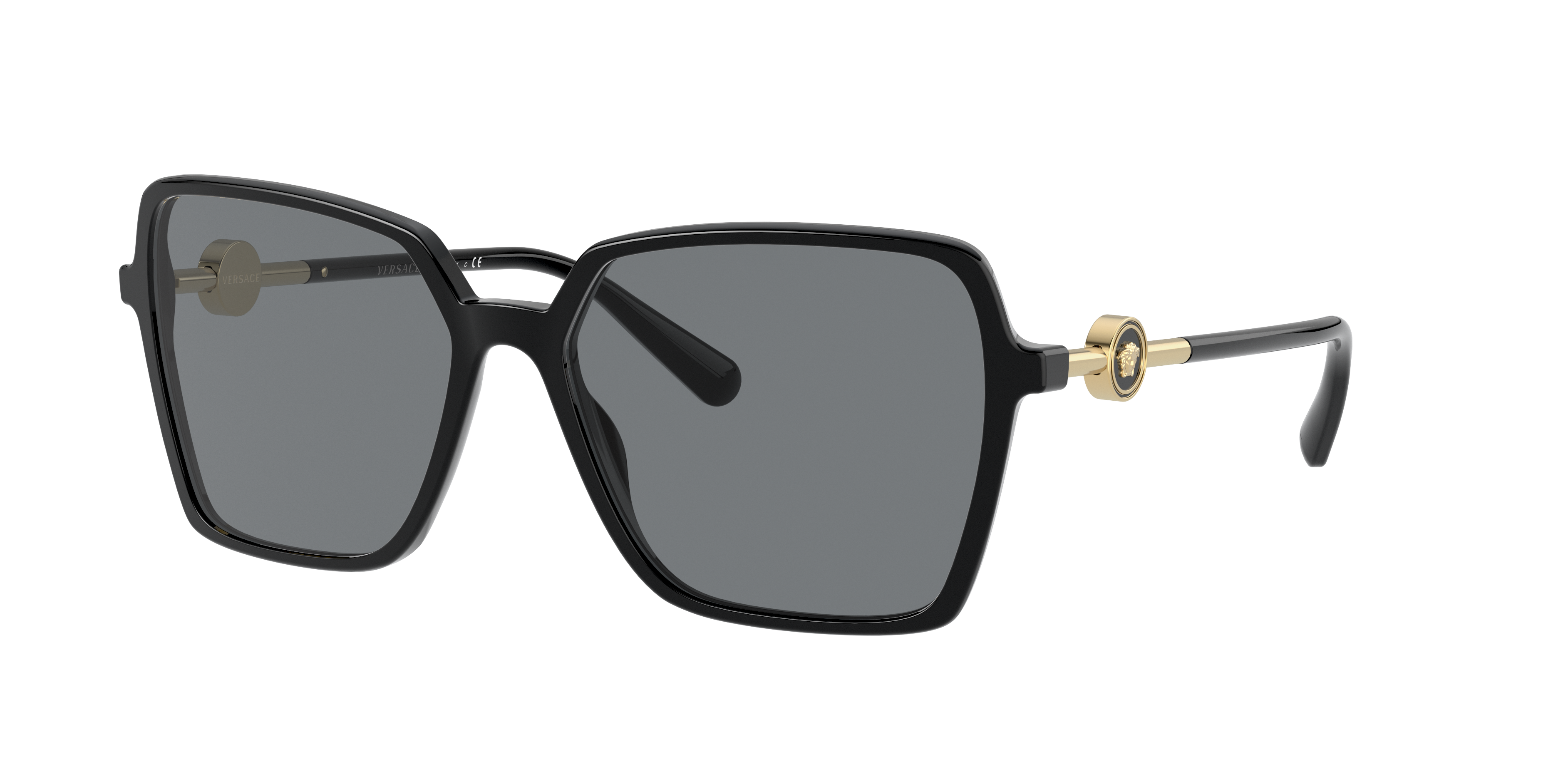 Versace VE4396 XL (58 - 16) with Grey lenses and Black frame