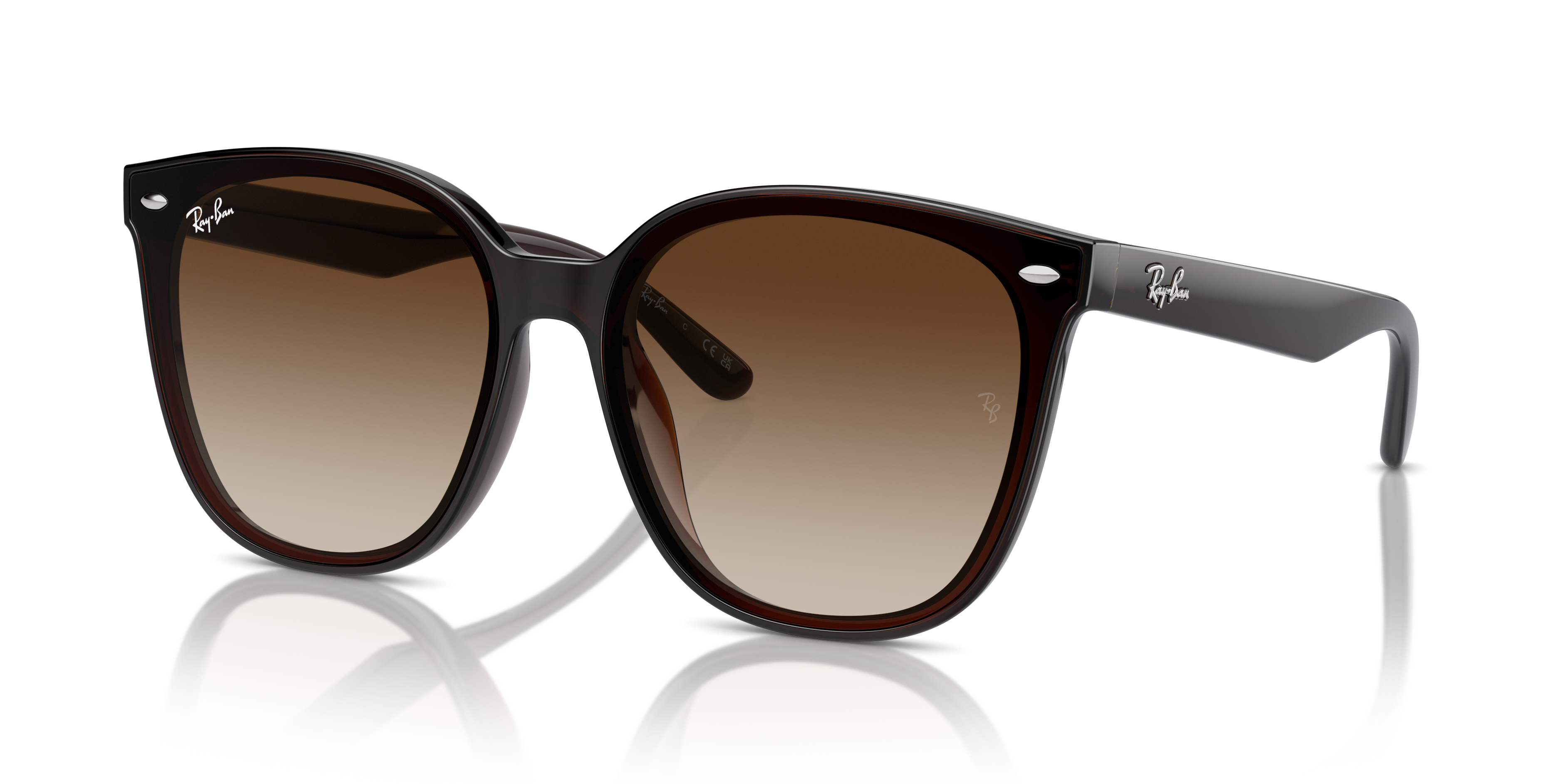 Ray-Ban RB4423D XL (66 - 15) with Brown lenses and Brown frame