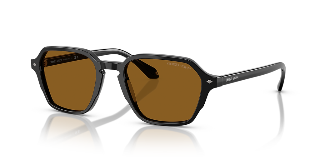 Giorgio Armani AR8220 S (52 - 20) with Brown lenses and Black