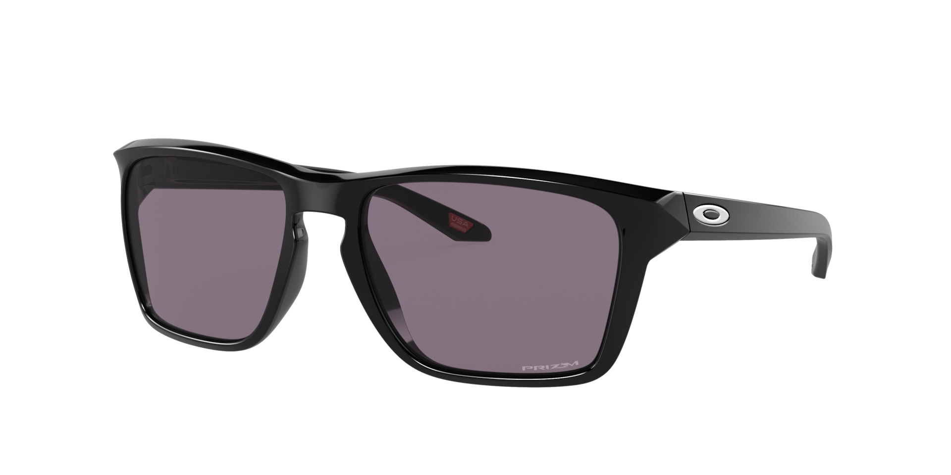 Oakley Mannelijk Sunglass Sylas -  Framekleur: Glanzend zwart, Lenskleur: Prizm Grijs