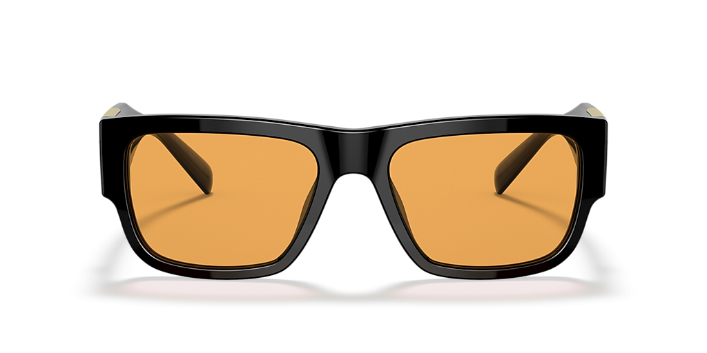 Versace VE4406 L (56 - 19) com Lentes Laranja e Armação Preto