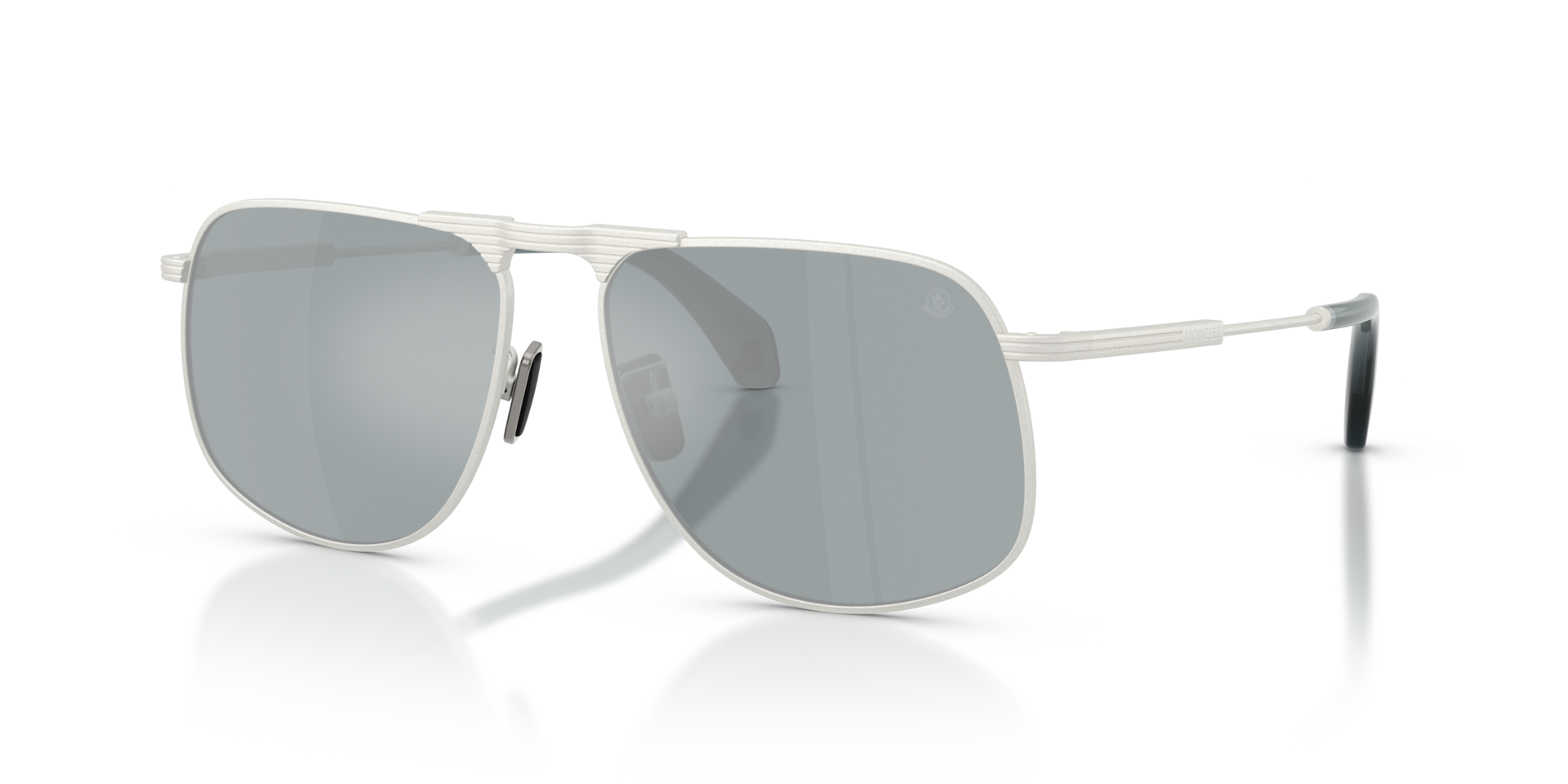 Moncler ME4014 Vitessa L (58 - 15) with Blue lenses and Silver