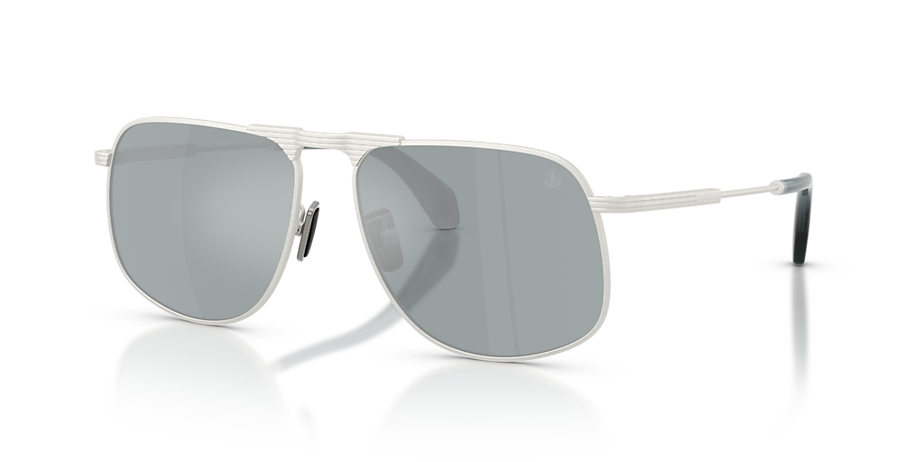 Moncler ME4014 Vitessa L (58 - 15) with Blue lenses and Silver