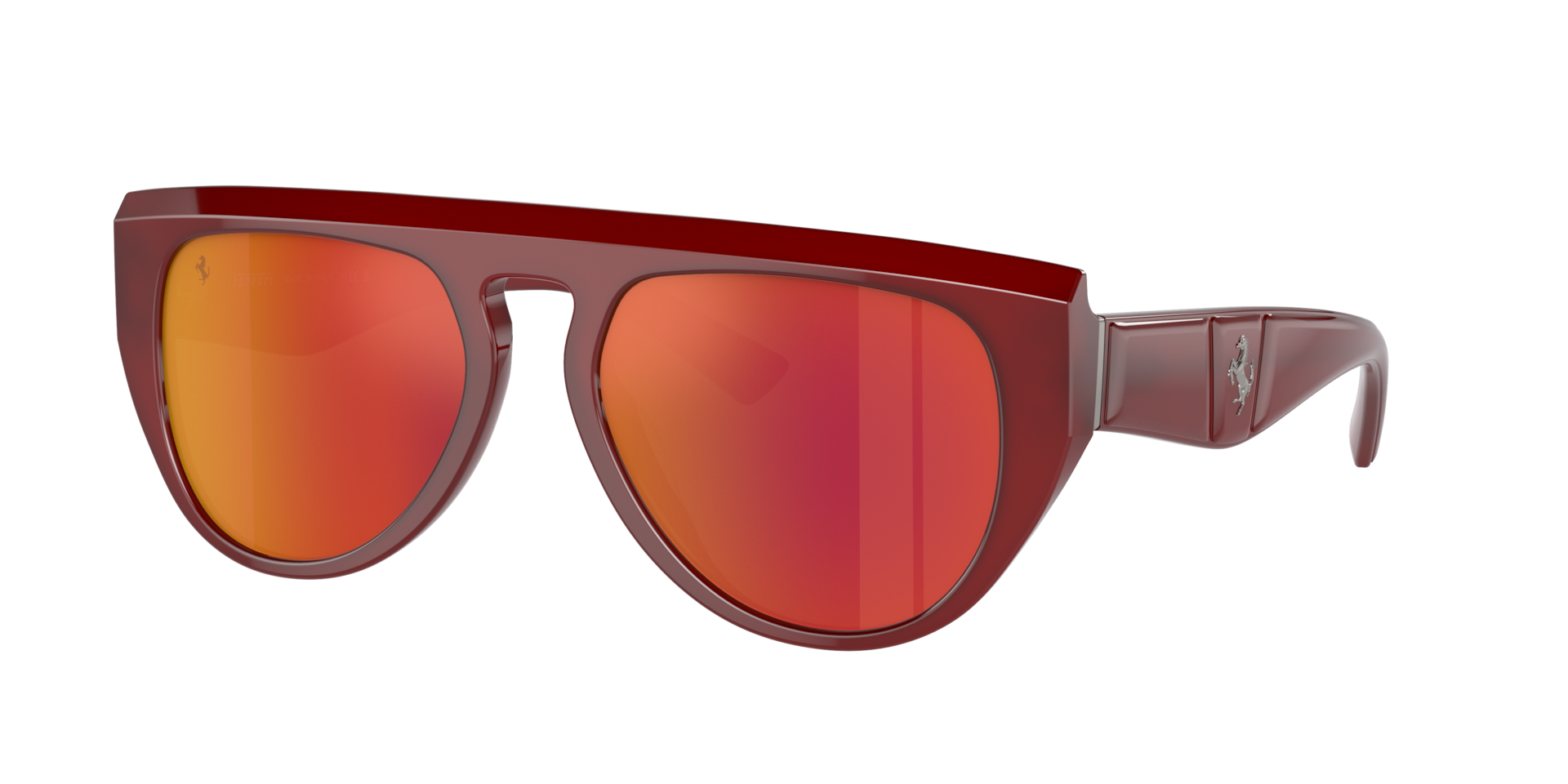 Ferrari Unisex Sunglass FH2005U -  Frame color: Red, Lens color: Red