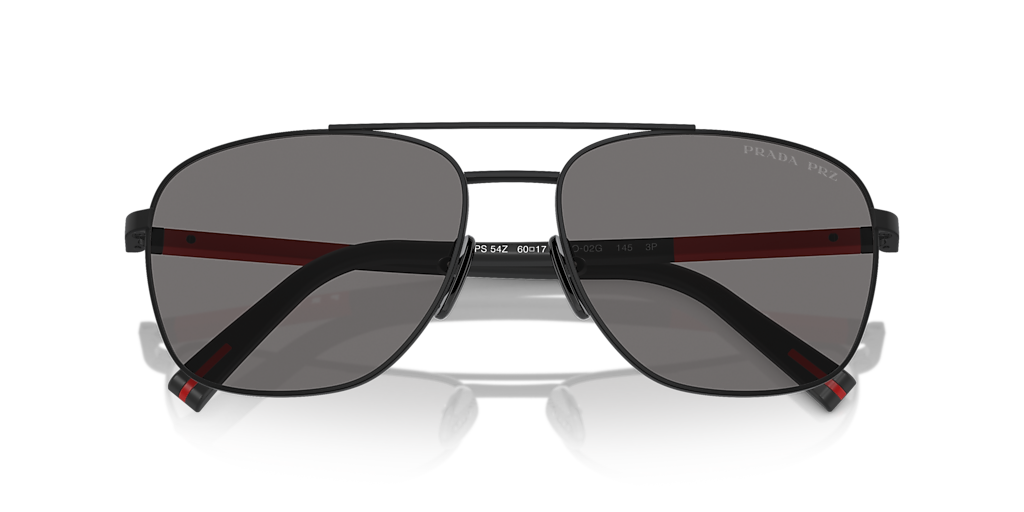 Prada Linea Rossa PS 54ZS XXL (60 - 17) with Grey lenses and Black