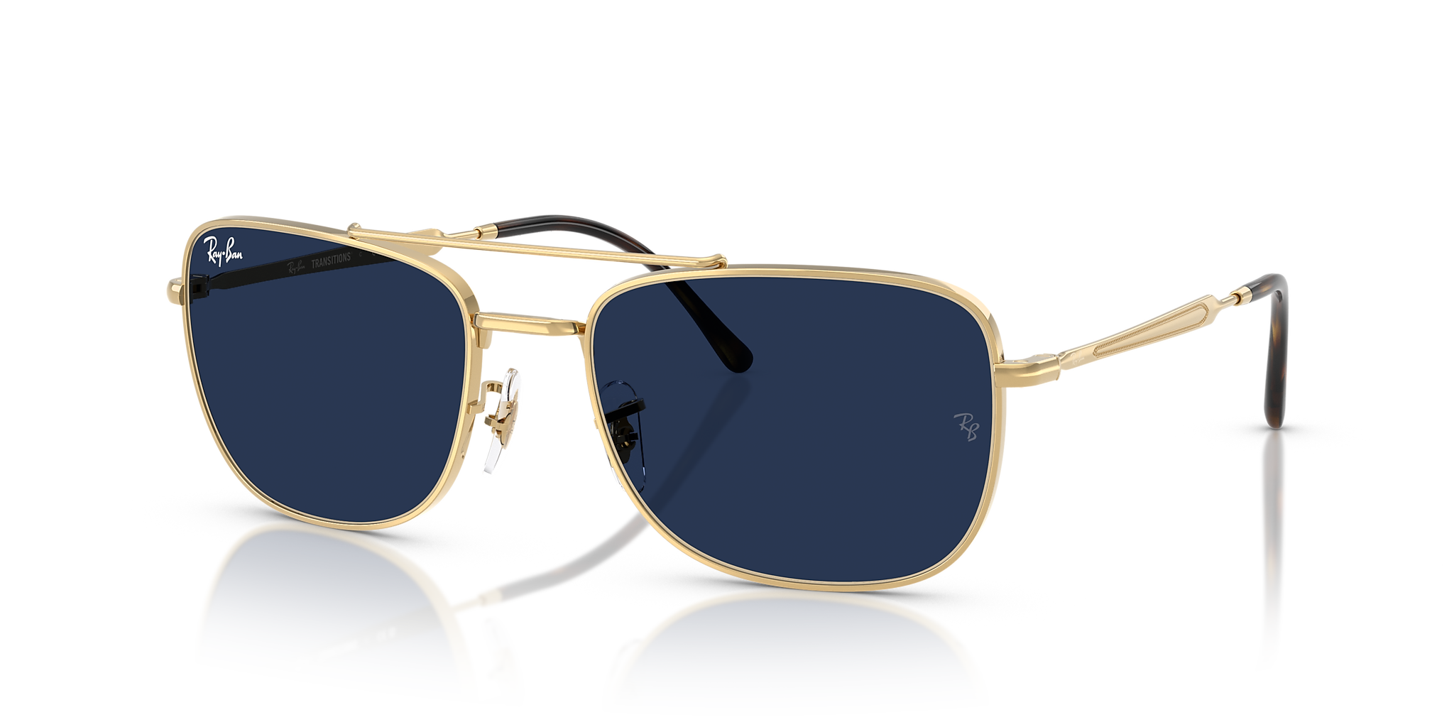 Ray-Ban RB3754 Transitions® XXL (59 - 19) with Blue lenses and