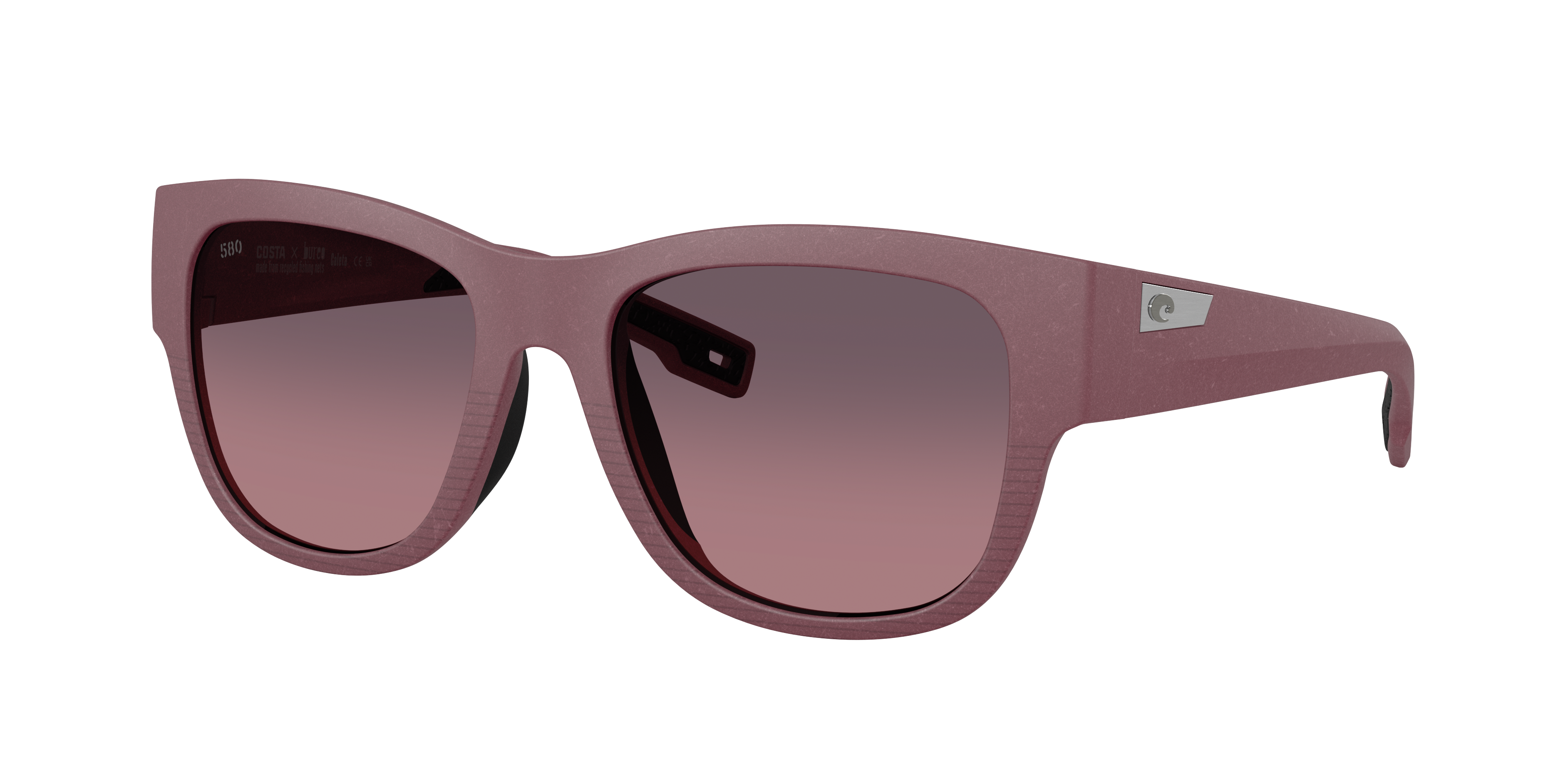 Costa Woman Sunglass Caleta -  Frame color: Netplus Plum, Lens color: Rose Gradient