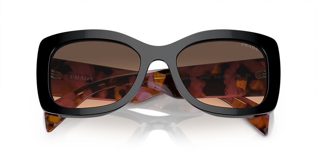 Prada PR A08S M (56 - 20) with Brown lenses and Violet frame