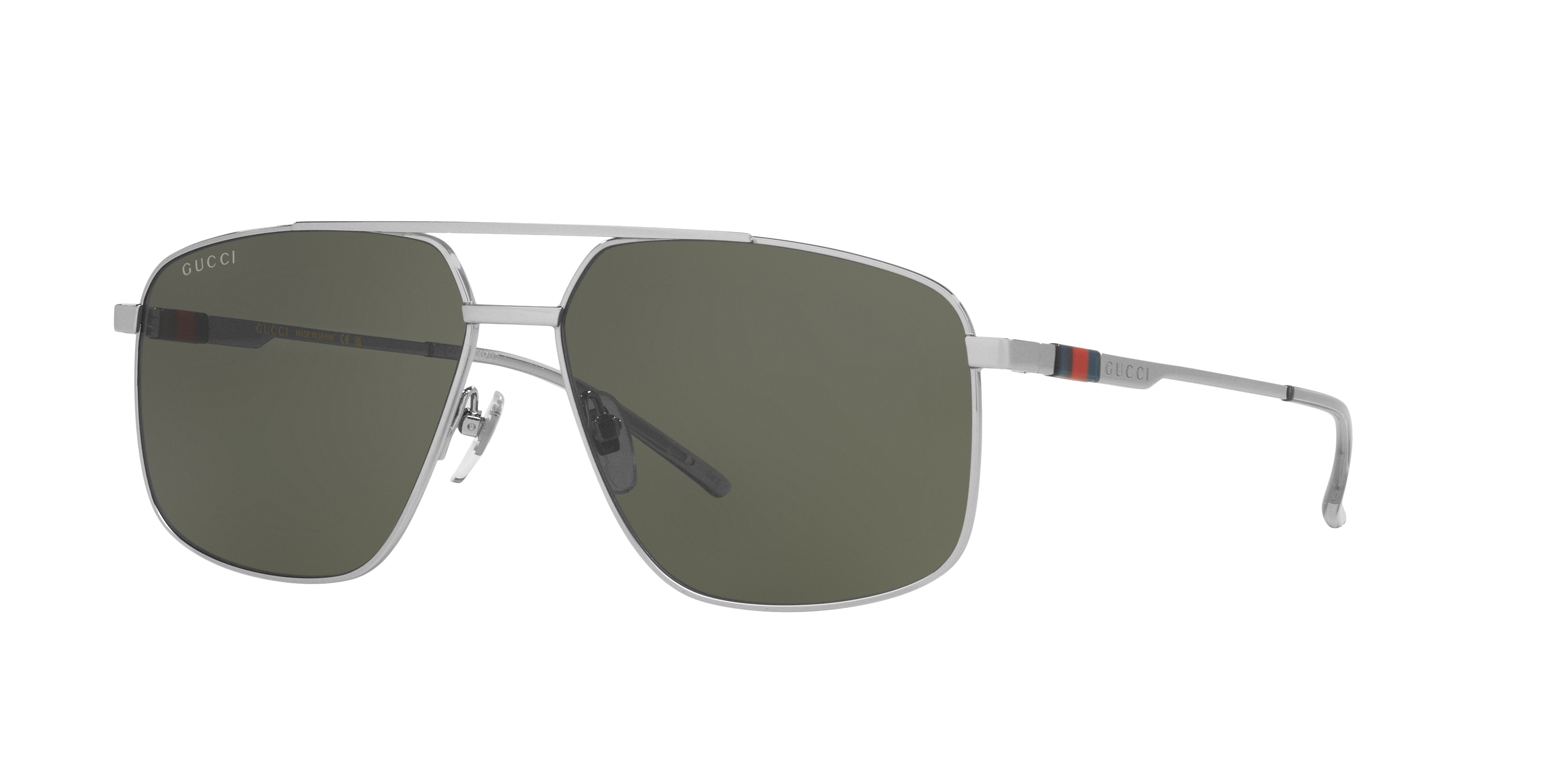 Gucci GG1676S XL (60 - 14) with Grey lenses and Silver frame