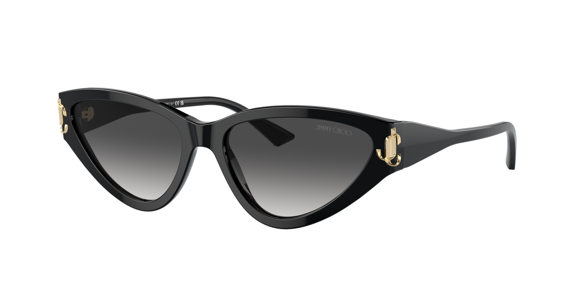 Jimmy Choo JC5019 S (55 - 16) with Grey lenses and Black frame