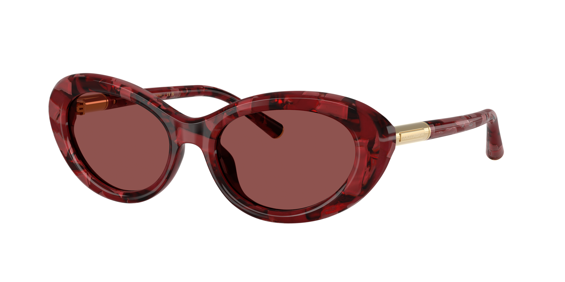 Dolce&Gabbana Frau Sunglass DG4519 - Rahmenfarbe: Pearl Havana Red, Linsenfarbe: Dunkelviolett