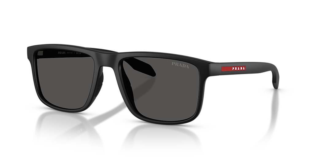 Prada Linea Rossa PS C01S XL (55 - 18) with Grey lenses and Black
