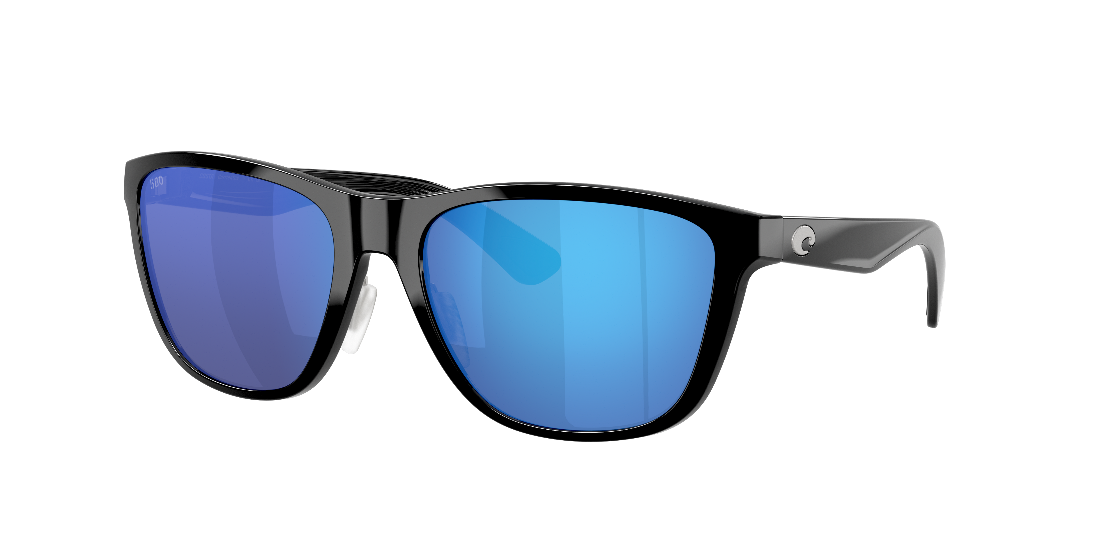 Costa Unisex Sunglass Corrientes -  Frame color: Black, Lens color: Blue Mirror