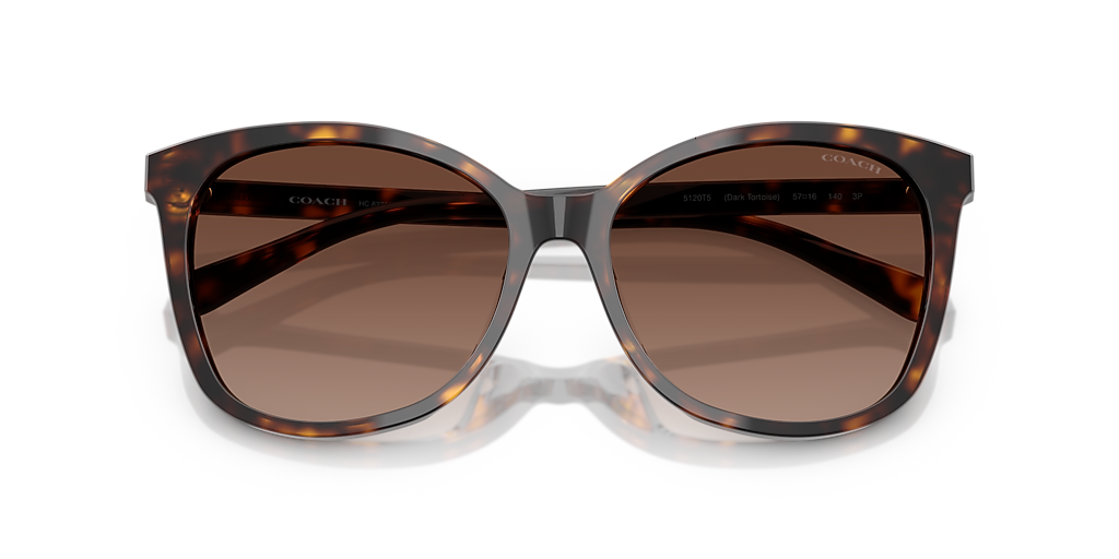 Coach L1101 M (57 - 16) with Brown lenses and Tortoise frame  display picture 2