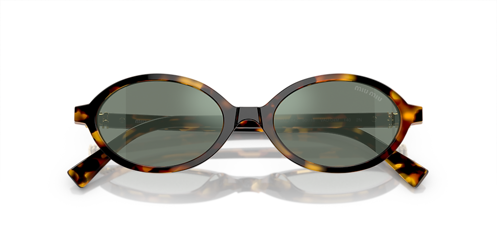 Miu Miu MU 04ZS S (50 - 18) with Green lenses and Tortoise frame