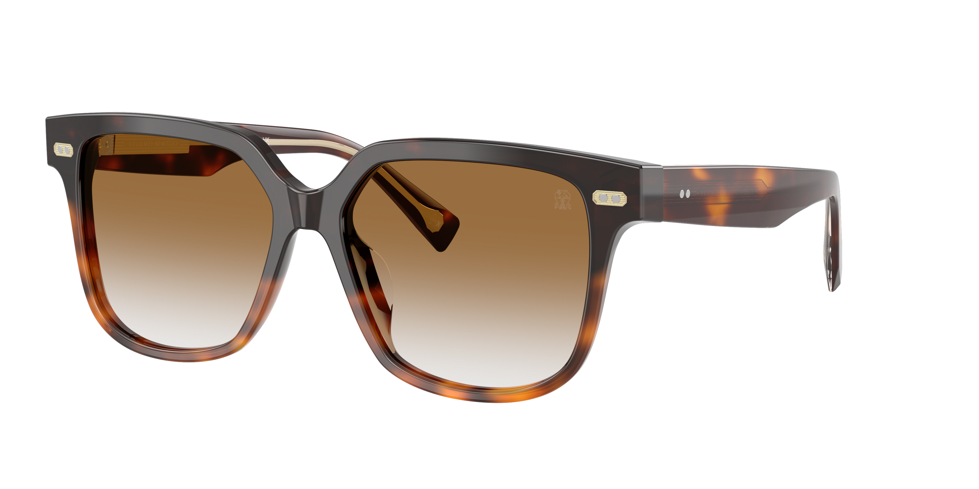 Brunello Cucinelli Woman Sunglass BC4010S -  Frame color: Havana Gradient, Lens color: Cannella