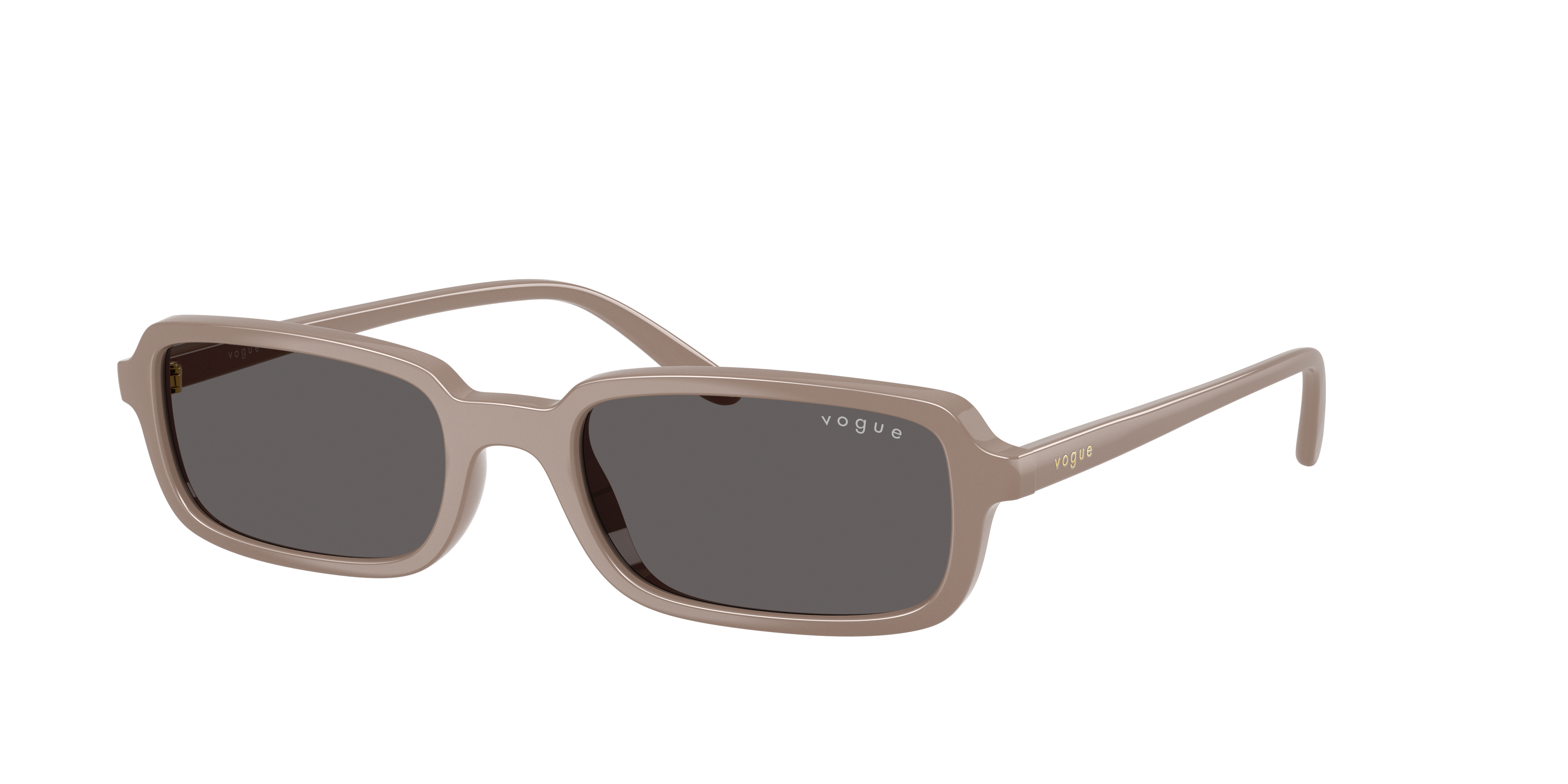 Vogue Eyewear Woman Sunglass VO5666S -  Frame color: Full Dark Beige, Lens color: Black Smoke