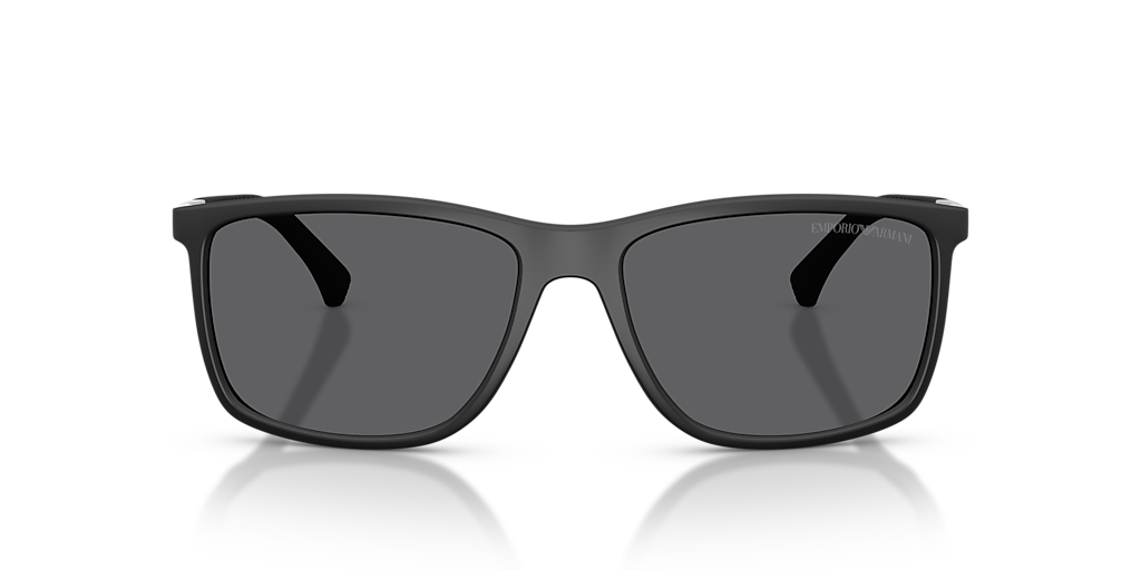 Emporio Armani EA4058 XL (58 - 17) with Grey lenses and Black
