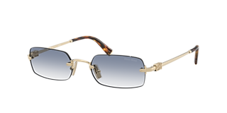 Miu Miu MU A54S S (51 - 20) with Blue lenses and Gold frame