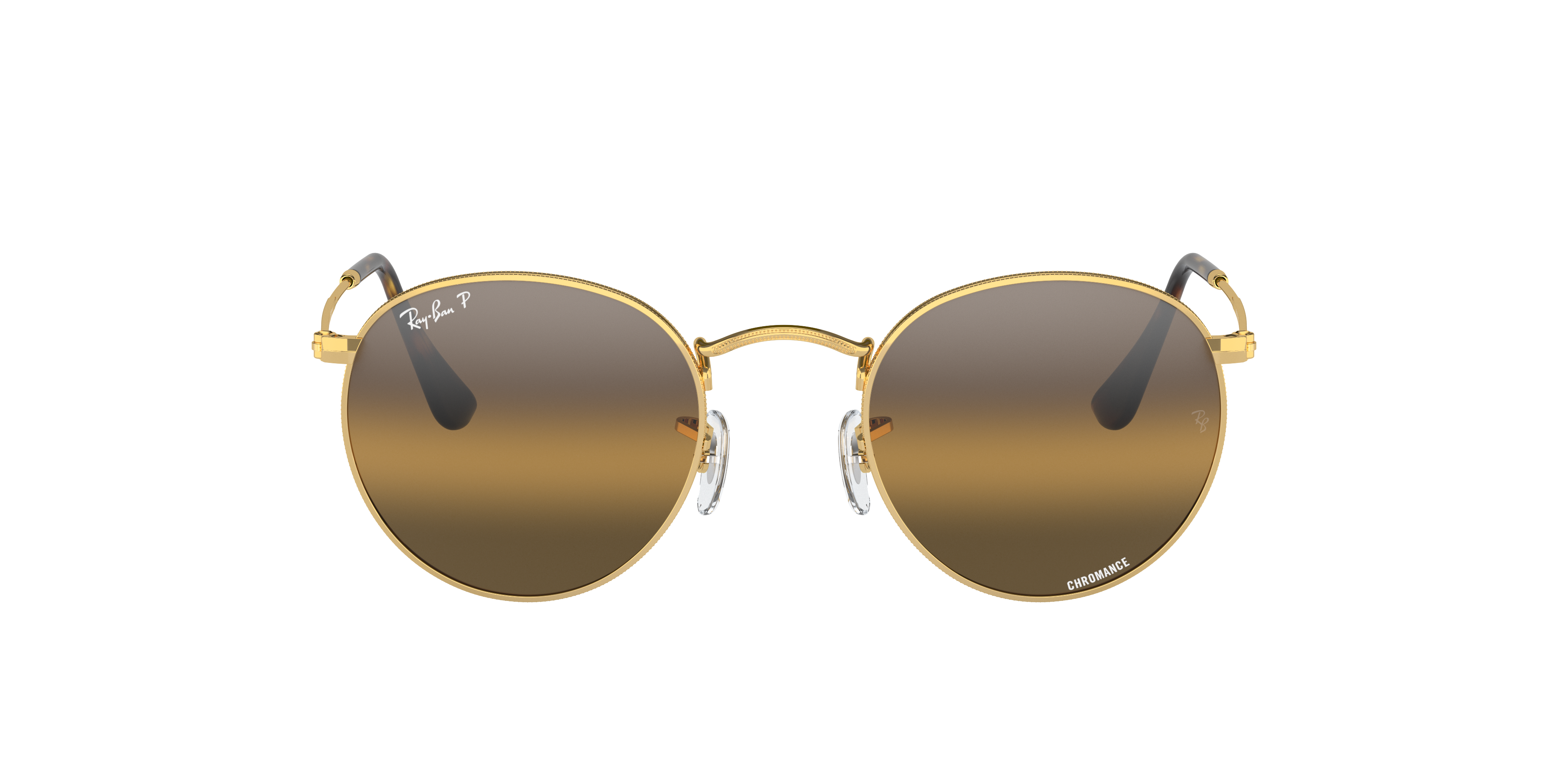 Ray-Ban Round Metal Polarized+ Lenses S (50 - 21) with Brown