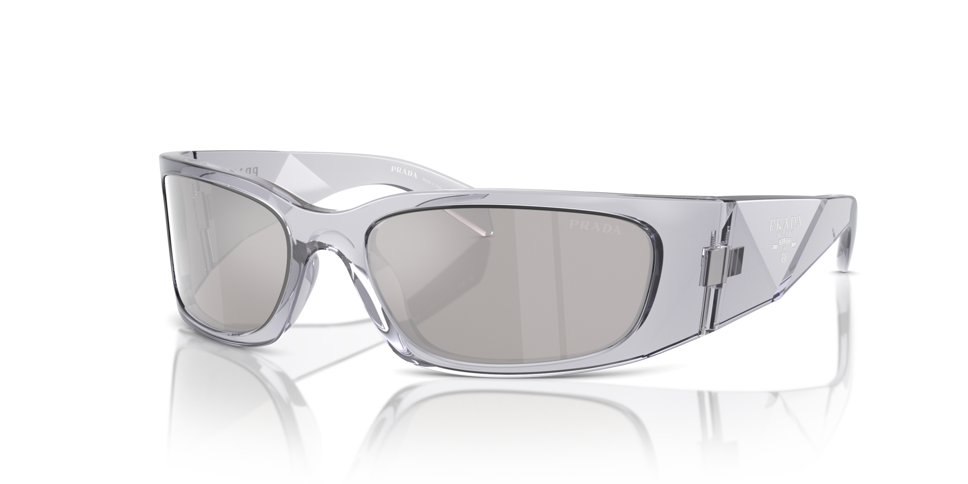 Prada PR A19S L (60 - 18) with Silver lenses and Grey frame