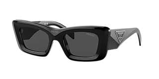 Prada PR 09ZS M (54 - 18) with Grey lenses and Black frame