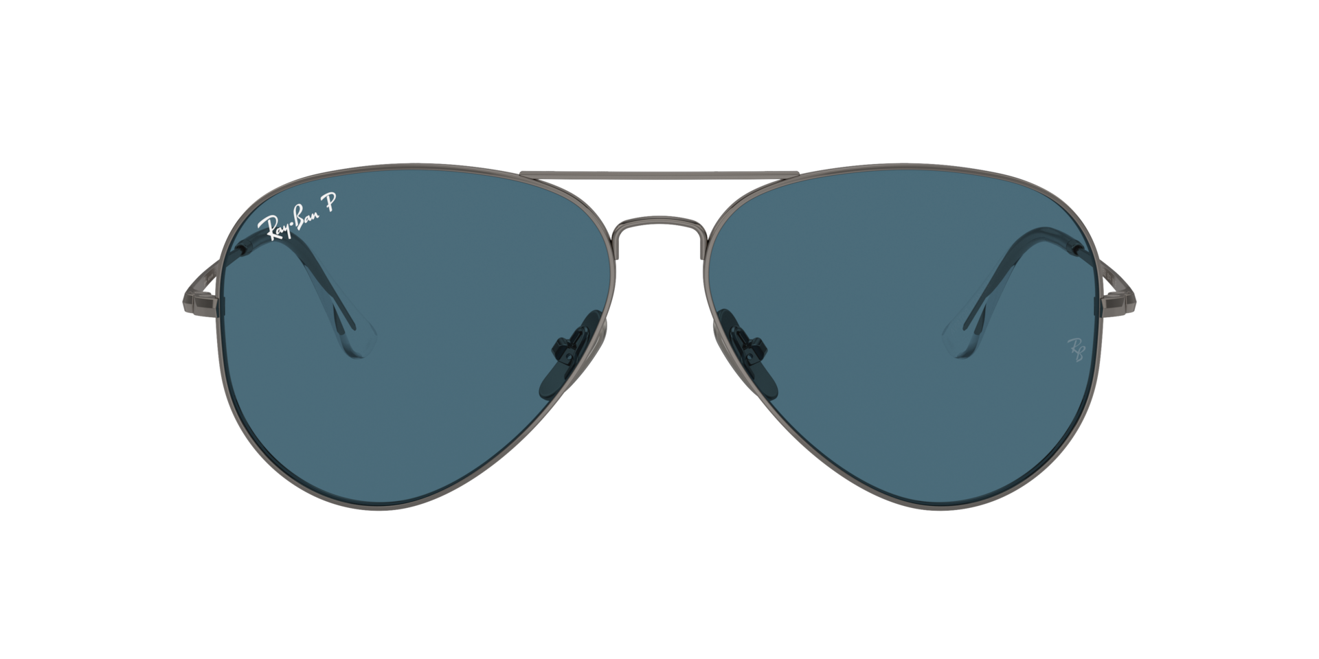 Ray-Ban Aviator Titanium Polarized+ Lenses L (58 - 14) with Blue