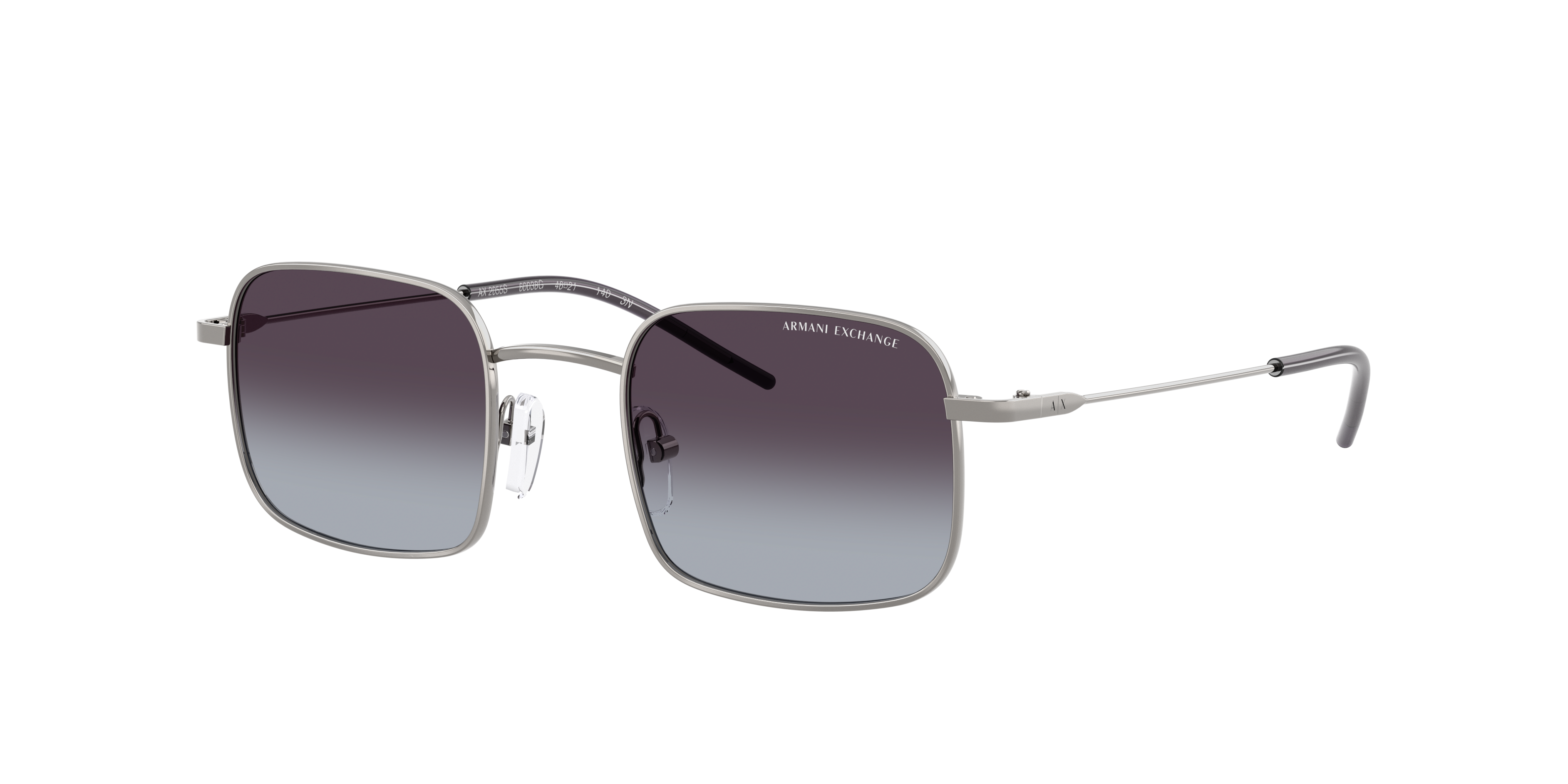 Armani Exchange Woman Sunglass AX2055S -  Frame color: Shiny Gunmetal, Lens color: Gradient Grey