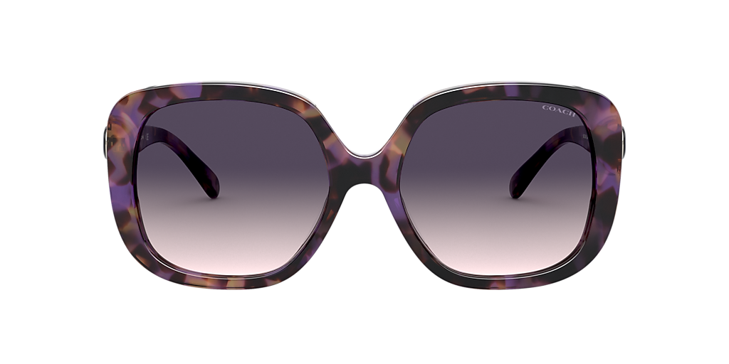 NEW! Coach Tortoise Shell w/ Violet Lense Sunglasses / Shades Coach HC8132 L109 - Cat Eye Tortoise Purple Frame Sunglasses  main image 2