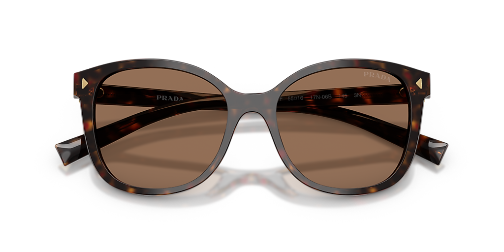 Prada PR 22ZSF M (55 - 16) with Brown lenses and Tortoise frame