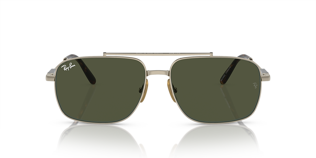 Ray-Ban Michael Titanium XL (59 - 15) with Green lenses and Gold