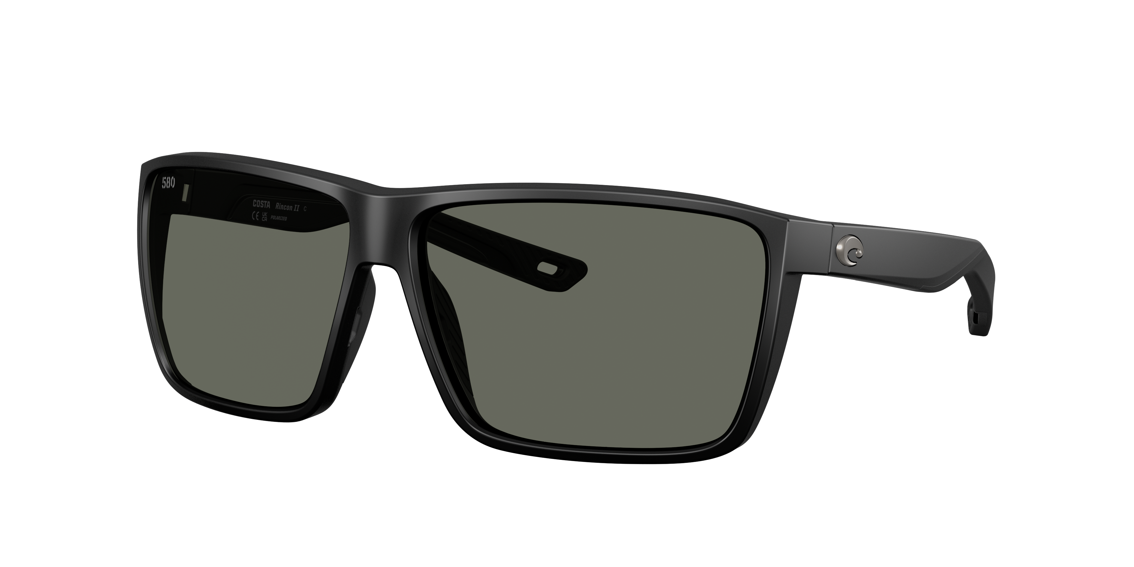 Costa Man Sunglass Rincon II -  Frame color: Matte Black, Lens color: Gray