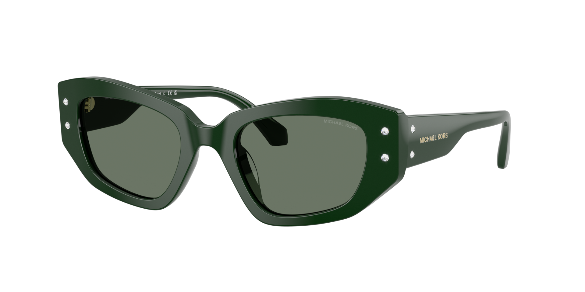 Michael Kors Femme Sunglass Le Praz - Couleur du Monture: Bosco, Couleur de Lentille: Vert uni