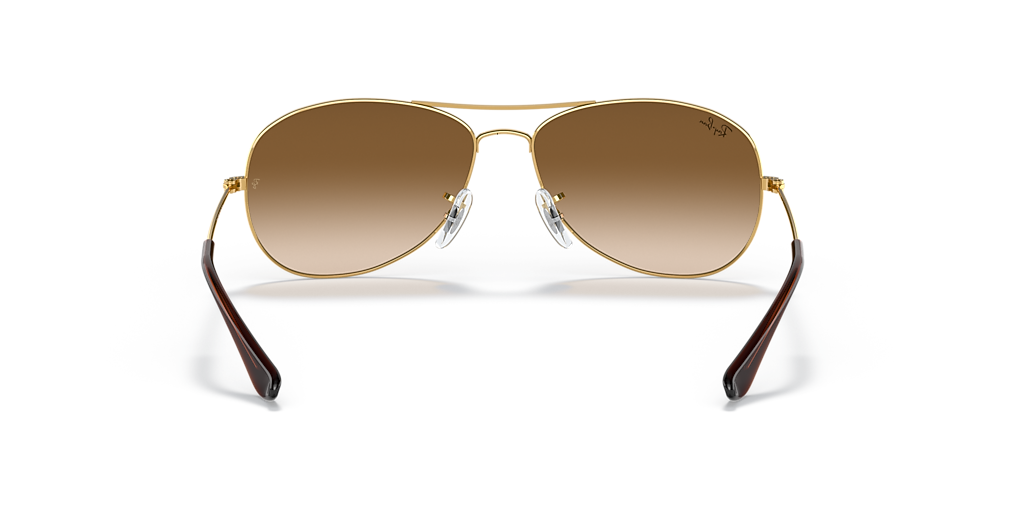 Ray-Ban Cockpit M (56 - 14) with Brown lenses and Gold frame