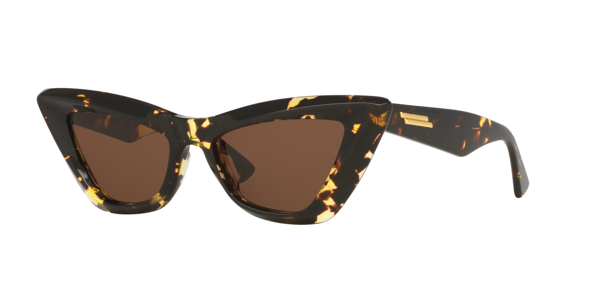 Bottega Veneta Woman Sunglass BV1101S Frame color Tortoise Lens color Brown