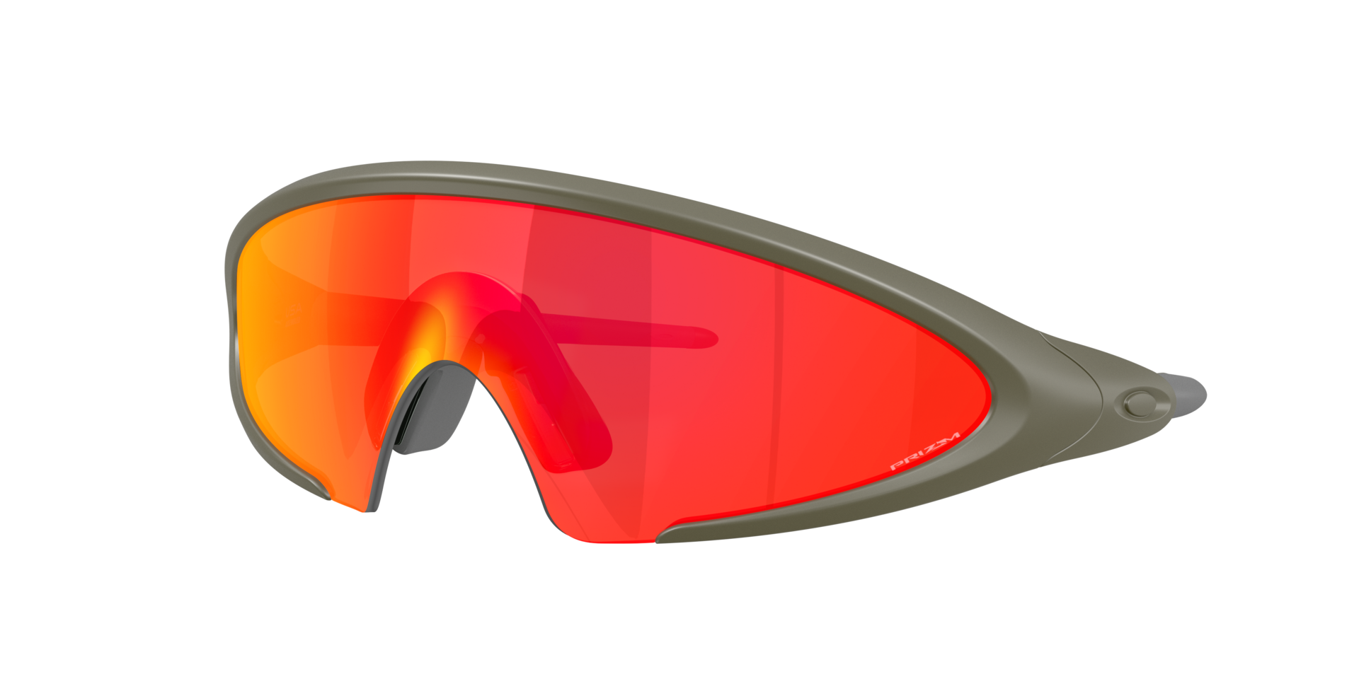 Oakley Unisex Sunglass Ellipse Latitude Collection - Couleur du Monture: Vert mousse mat, Couleur de Lentille: Prizm Rubis