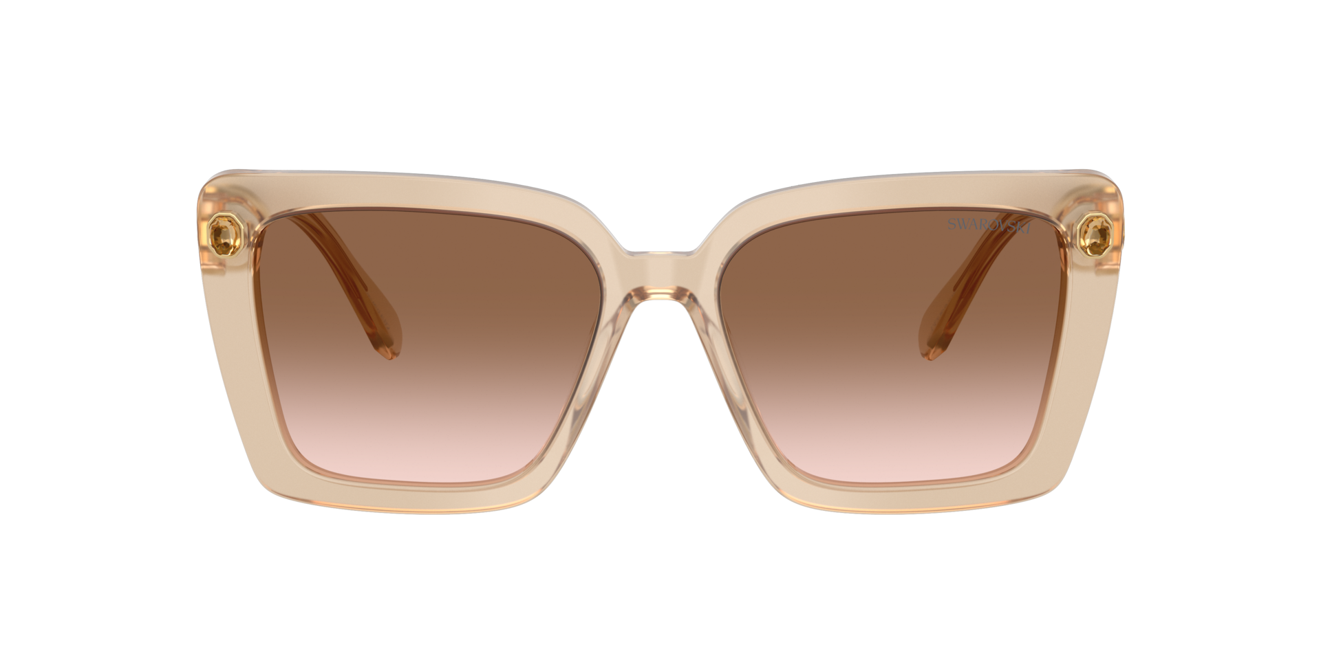 サンビカ333 Swarovski SK6032 S (55 - 17) with Brown lenses and Beige frame