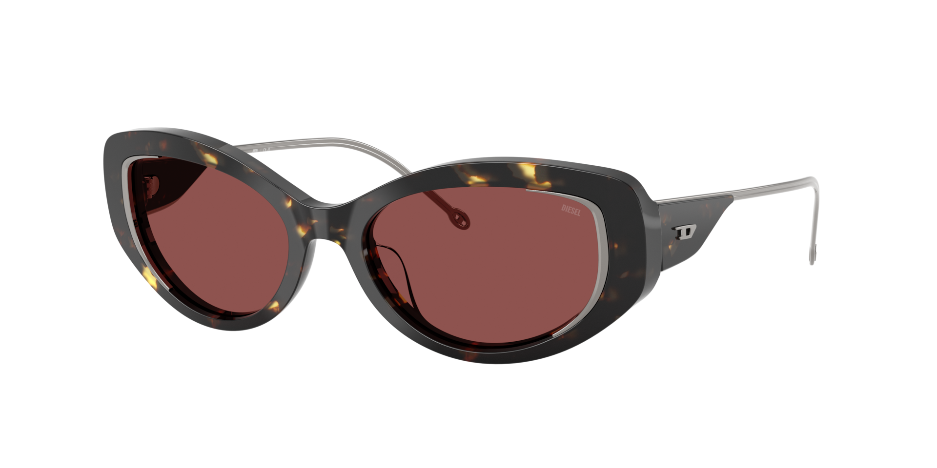 Diesel Femme Sunglass DL2001MU - Couleur du Monture Havana Couleur de Lentille Violet fonc 190 €