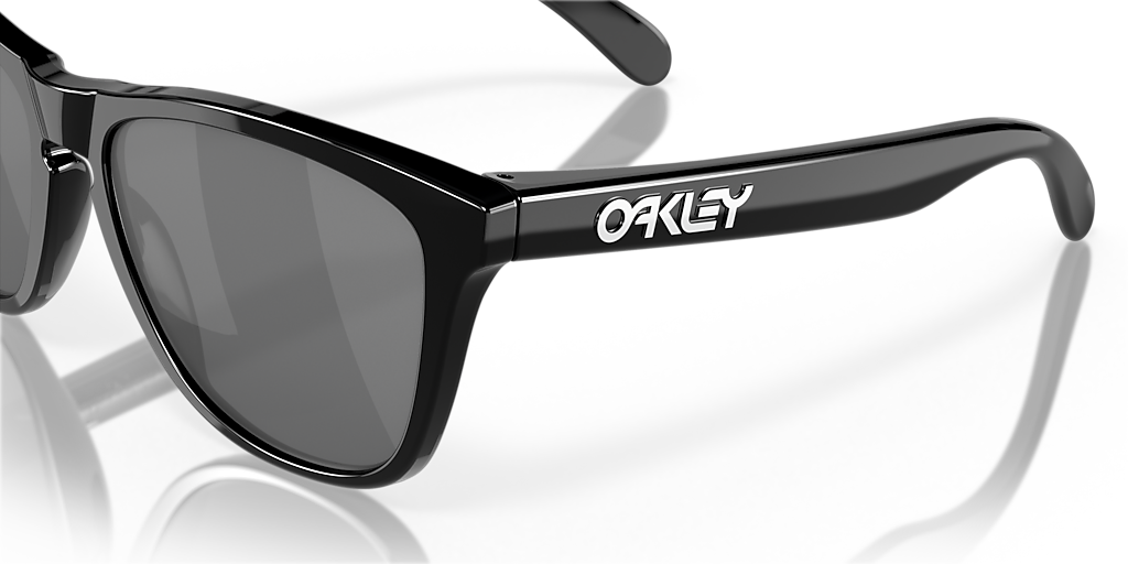 Oakley Frogskins™ (Low Bridge Fit) XL (54 - 17) with Black lenses