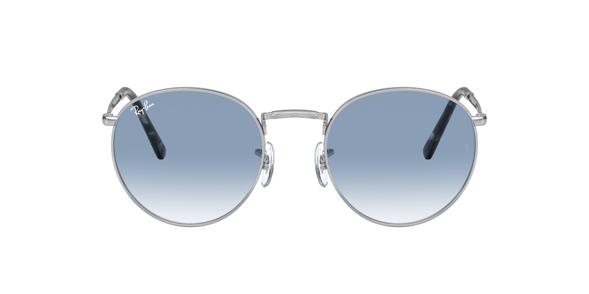 Ray-Ban New Round XS (50 - 21) with Blue lenses and Silver frame
