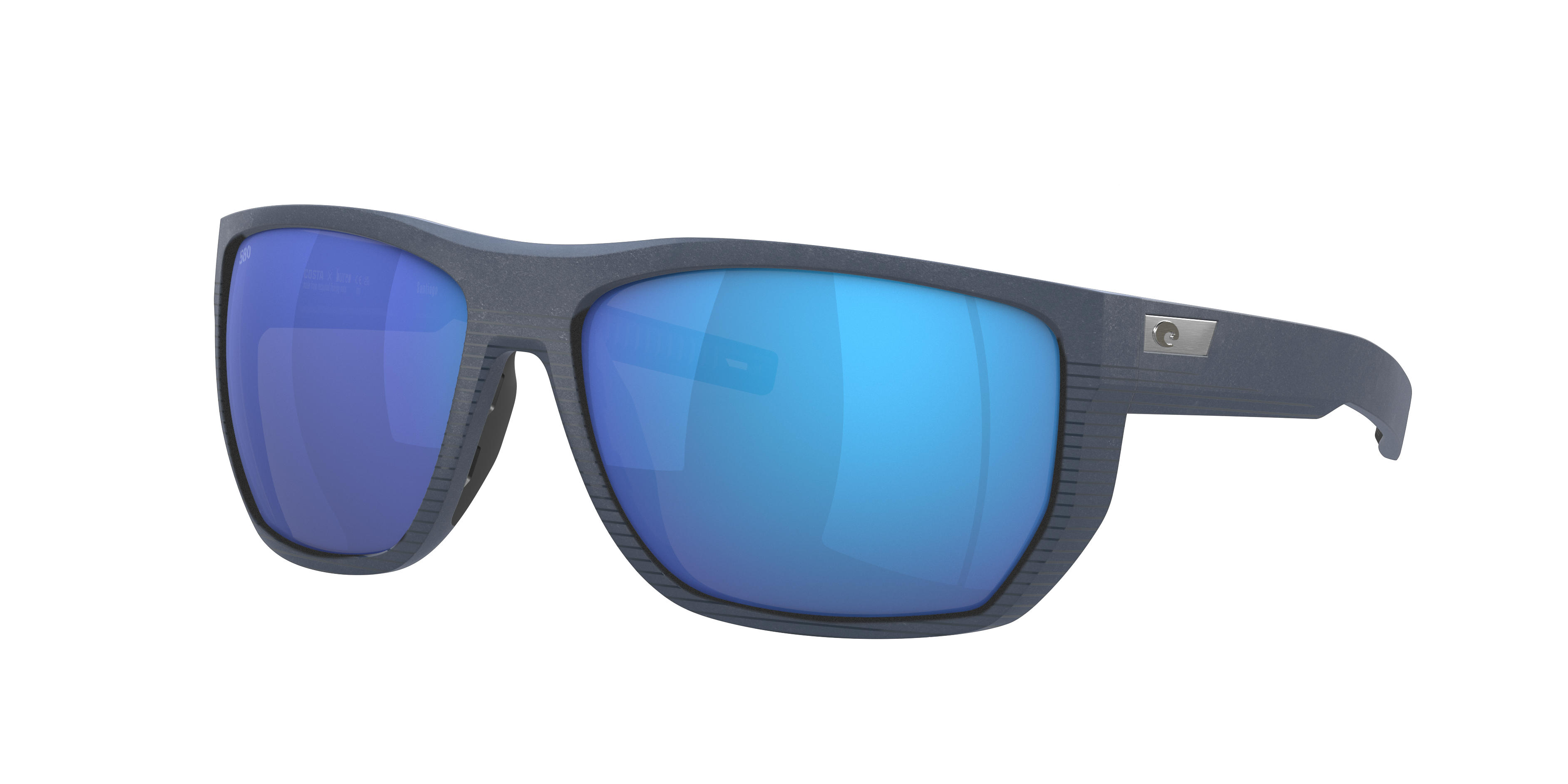 Costa Man Sunglass Santiago -  Frame color: Midnight Blue, Lens color: Blue Mirror