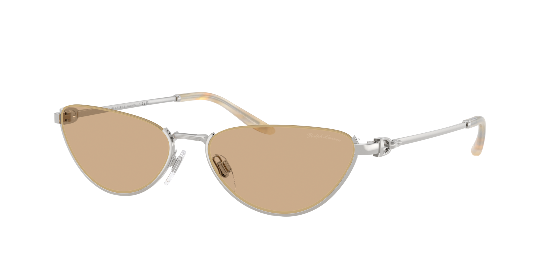 Ralph Lauren Femme Sunglass RL7095 - Couleur du Monture Argent brillant Couleur de Lentille Jaune clair 280 €