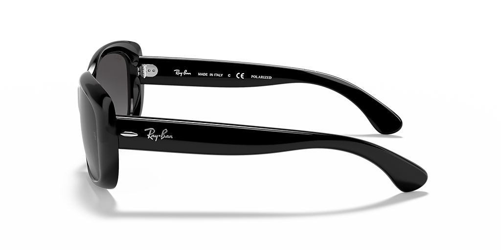Ray-Ban Jackie Ohh M (58 - 17) with Grey lenses and Black frame