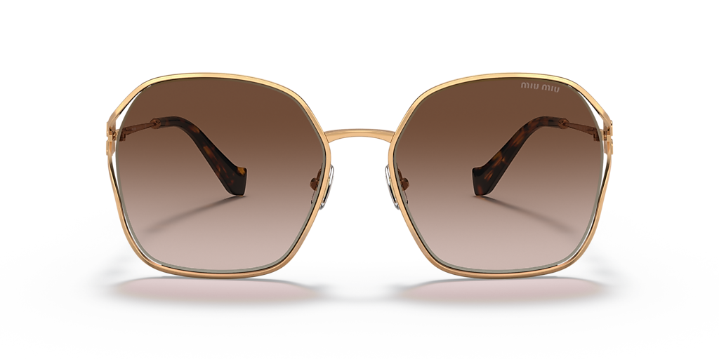 Miu Miu MU 52WS XL (60 - 19) with Brown lenses and Copper frame