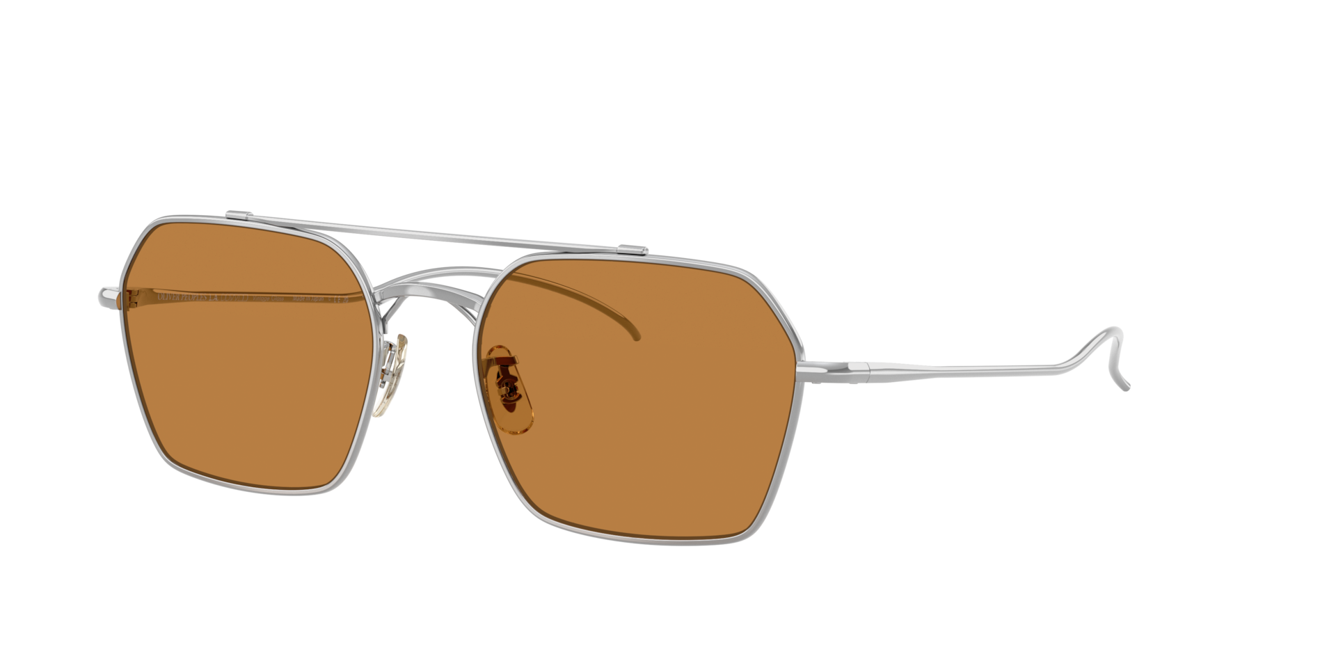 Oliver Peoples Unisex Sunglass OV1365ST TK-15 - Rahmenfarbe: Silber, Linsenfarbe: Cognac