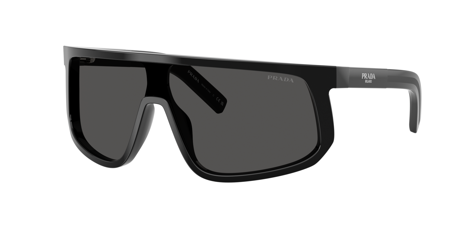 Prada Man Sunglass PR D21SU - Frame color: Black, Lens color: Dark Grey