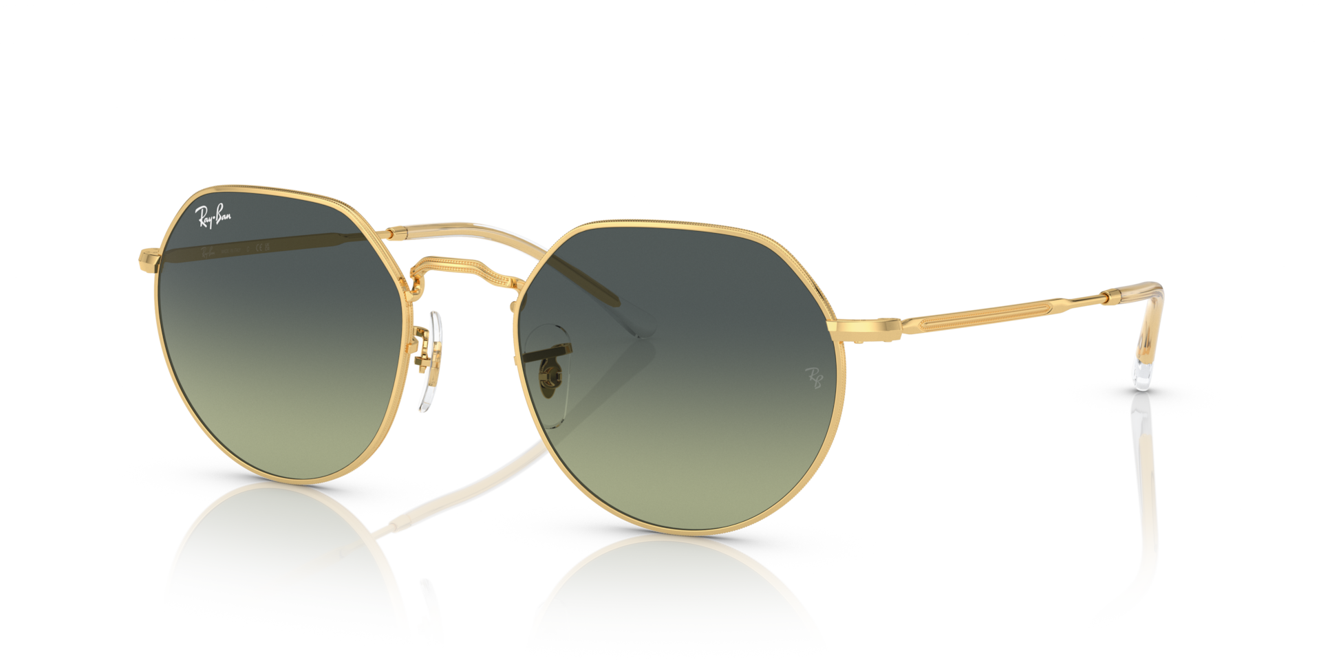 Ray-Ban Jack M (51 - 20) with Green lenses and Gold frame