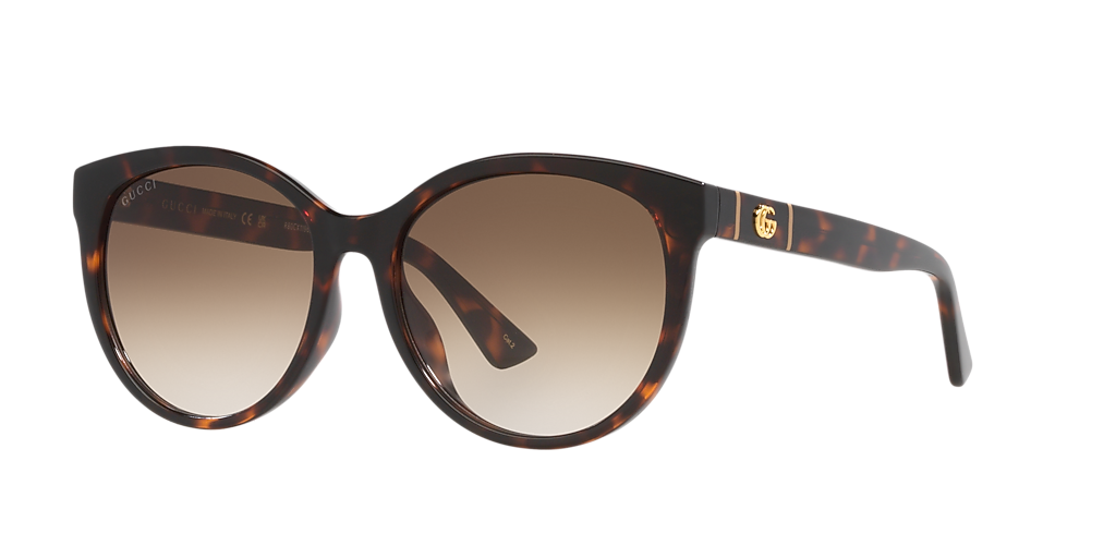 Gucci GG0636SK M (56 - 17) with Brown lenses and Tortoise frame