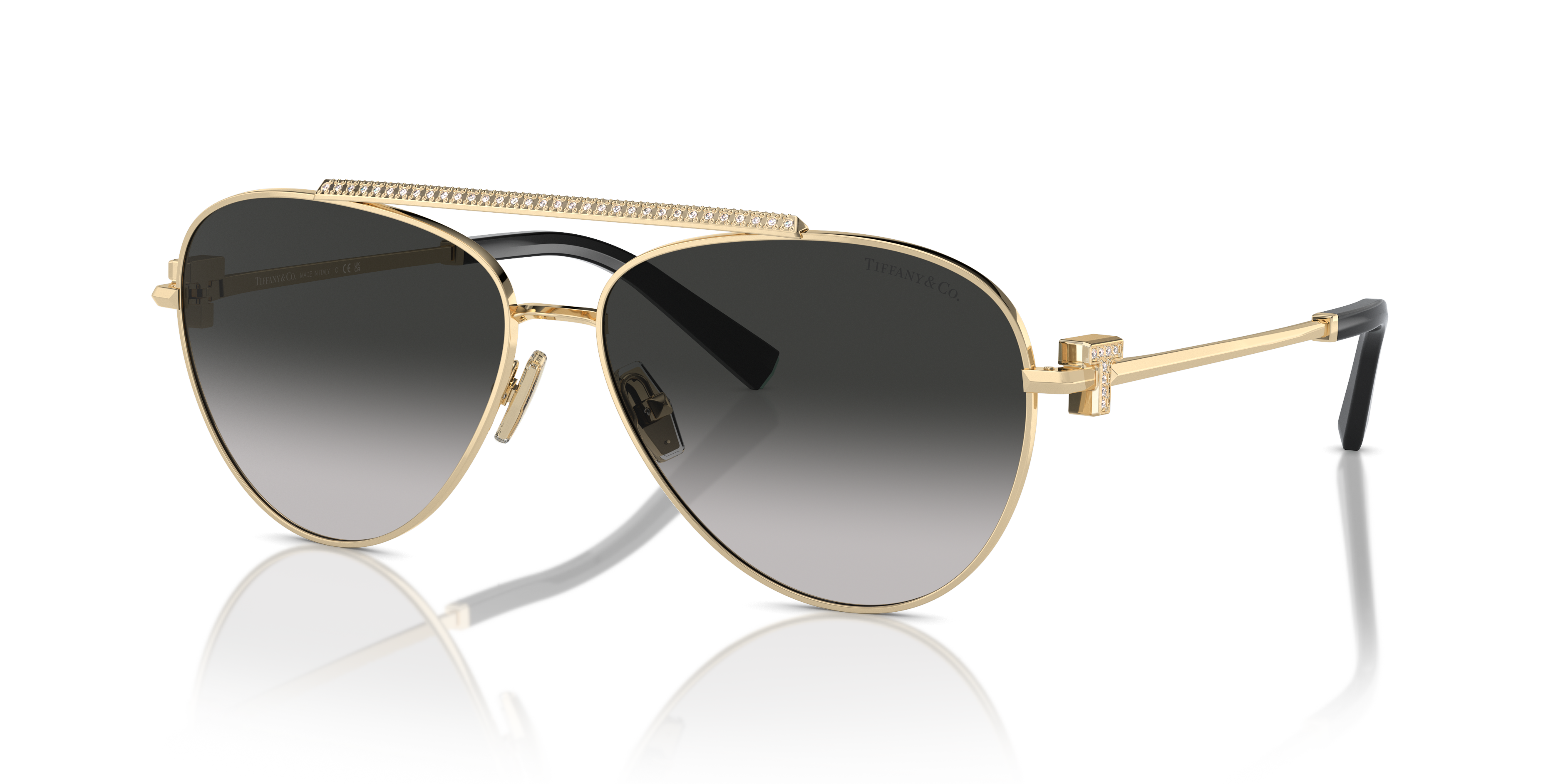 Tiffany & Co. TF3101B XL (59 - 14) with Grey lenses and Gold frame
